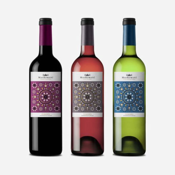 Bottle Label Designs - Mas Romani Wine