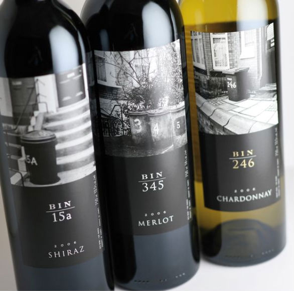 Bottle Label Designs - Bin Wine