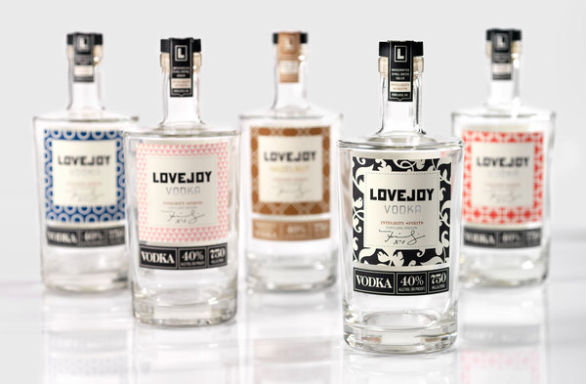 Bottle Label Designs - Lovejoy Vodka