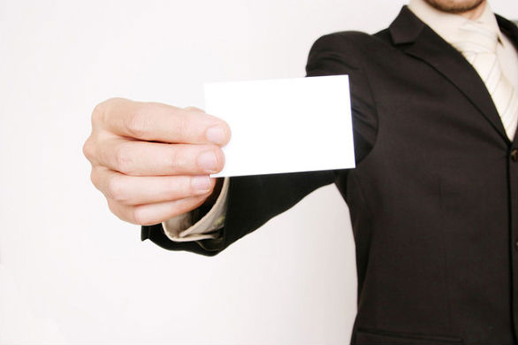 Business Card Marketing - Man Holding Card