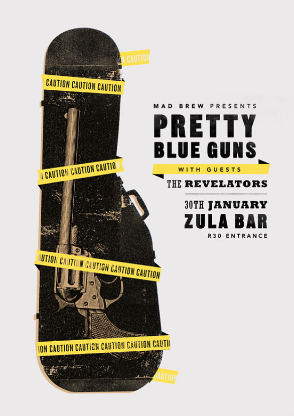 Poster Design Inspiration - Pretty Blue Guns