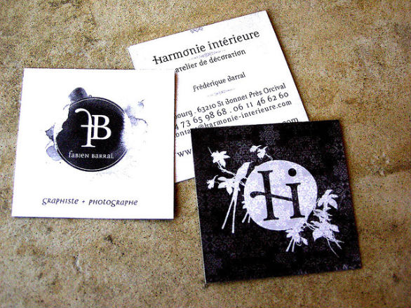 Square Business Card - Harmonie Interieure