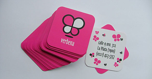 Square Business Card - Verbena