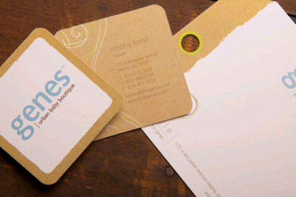 Square Business Card - Genes