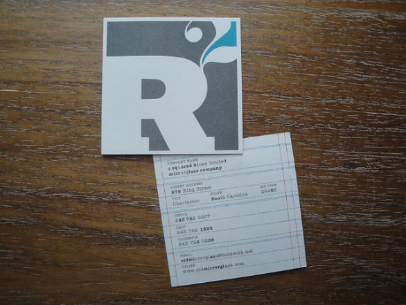 Square Business Card - R Squared