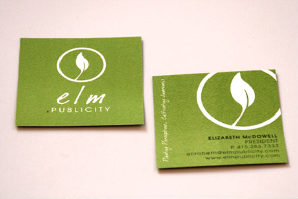 Square Business Card - Elm Publicity