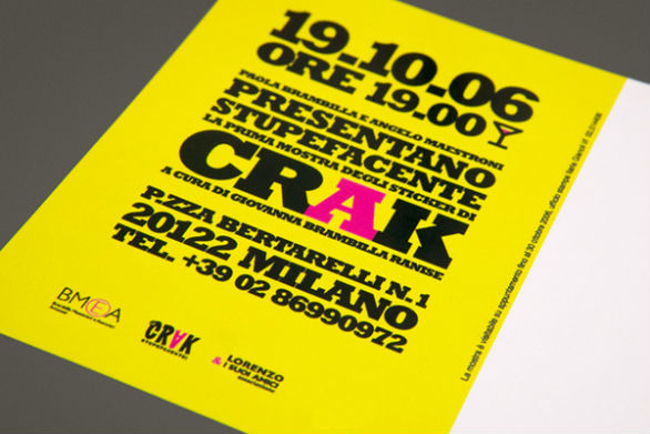 Creative Postcard Design -Crak Stupefacente