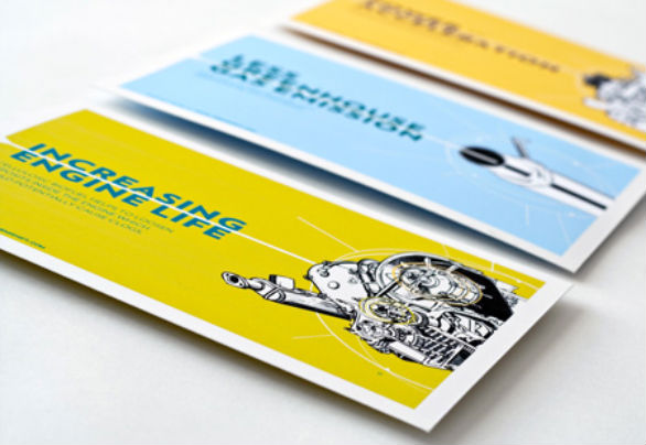 Creative Postcard Design - Engine Life