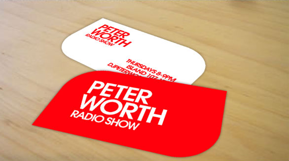 Custom Shaped Business Cards - Peter Worth