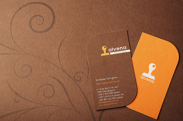 Custom Shaped Business Cards - Alvena