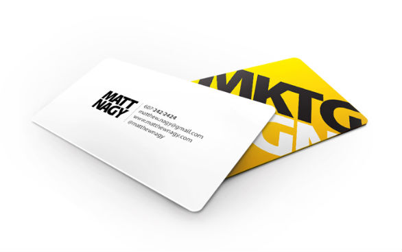 Custom Shaped Business Cards - Matthew Nagy 