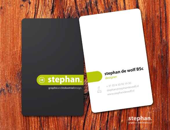 Custom Shaped Business Cards - Stephan