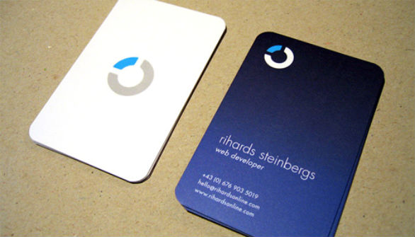 Custom Shaped Business Cards - Rihards Steinbergs