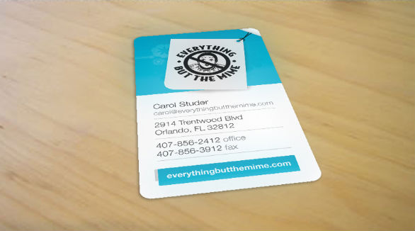 Custom Shaped Business Cards - Everything But the Mine 