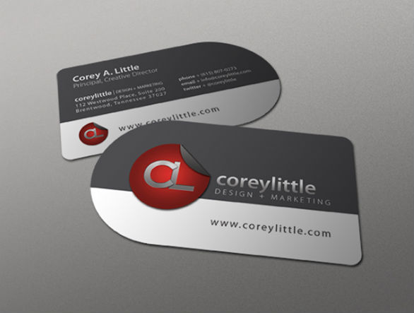 Custom Shaped Business Cards - Corey Little