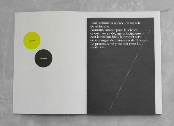 Event Brochure Design Examples - Le Laboratoire