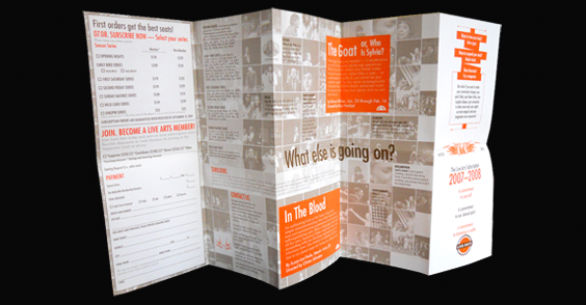 Event Brochure Design Examples - Live Arts