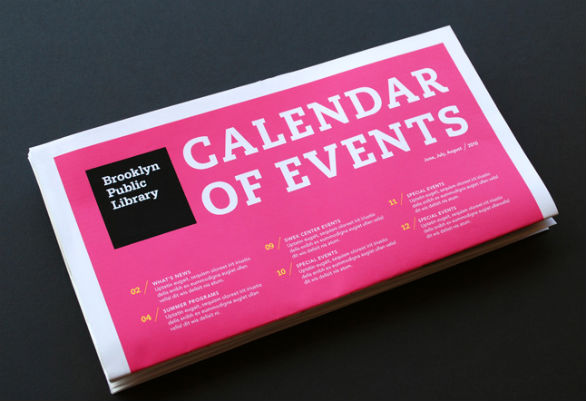 Event Brochure Design Examples - Brooklyn Public Library