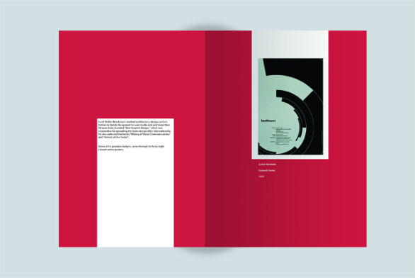  Event Brochure Design Examples - Josef Muller-Brockmann
