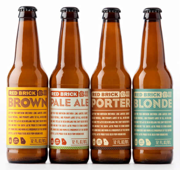 Product Label Design - Red Brick Beer