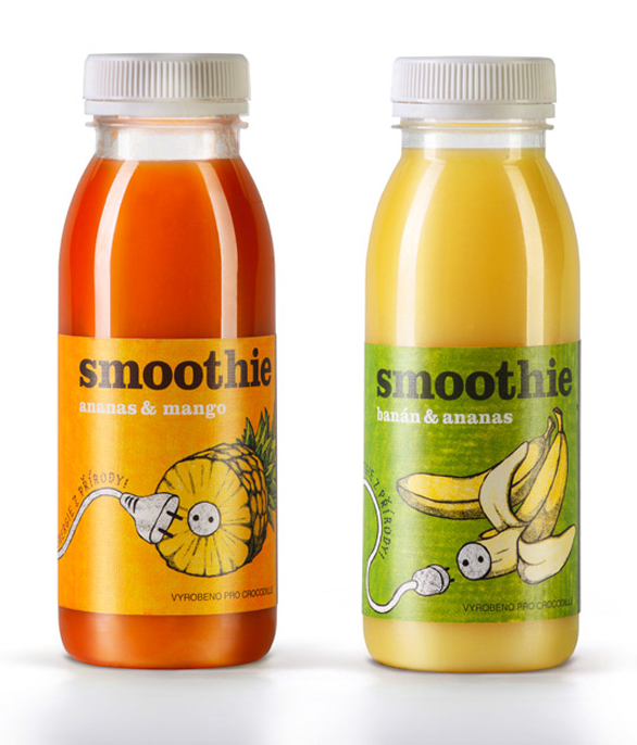 Beverage Label Printing - smoothie