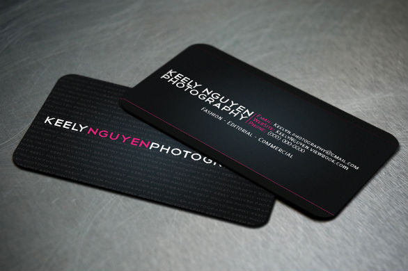 Black Business Cards - Keely Nguyen