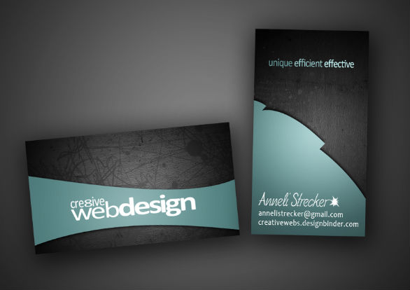 Black Business Cards - Cre8tive Webdesign