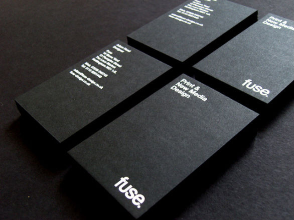 Black Business Cards - Fuse Design