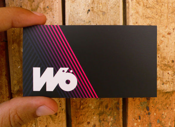 Black Business Cards - Wo