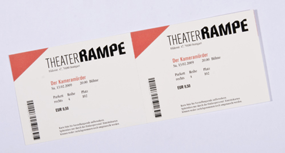 Custom Event Tickets - Theater Rampe