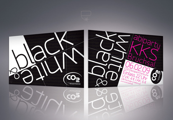 Custom Event Tickets - Black and White Party