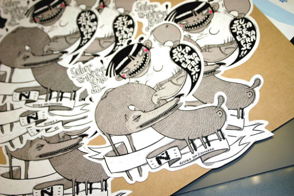 Custom Sticker Design - Stickers on Behance 1