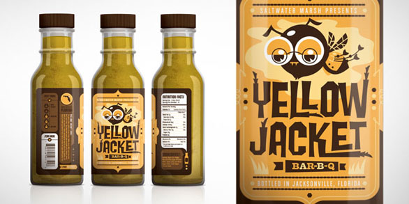 Food Label Design - Yellow Jacket