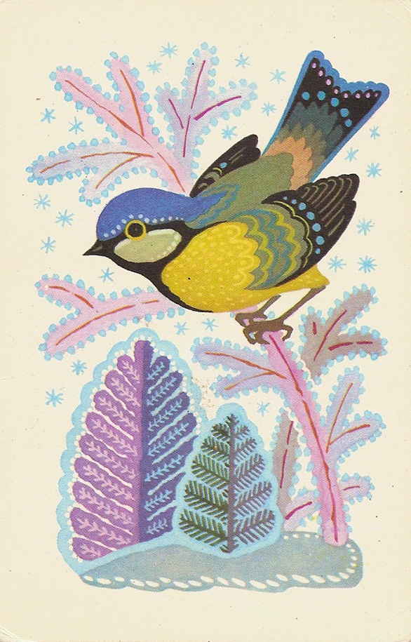 Vintage Christmas Postcards - USSR 1985