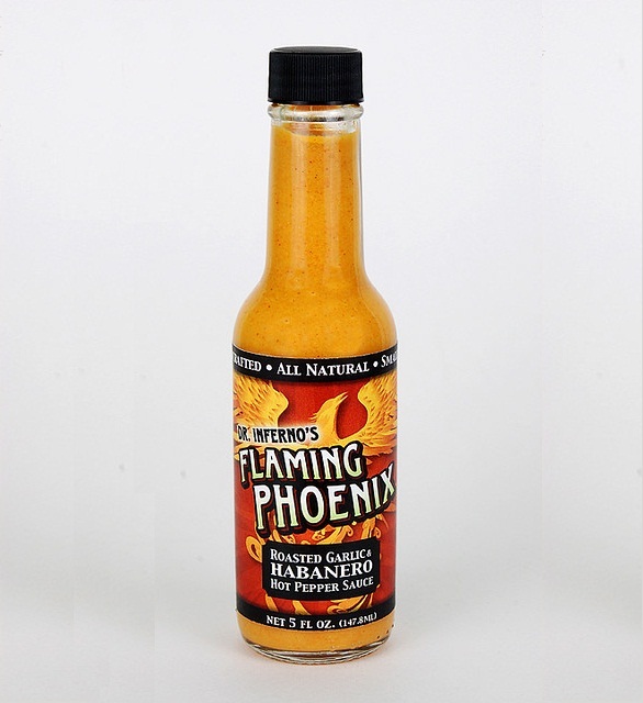 Hot Sauce Labels - flaming phoenix