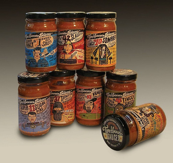 hot sauce labels - torchbearer sauces