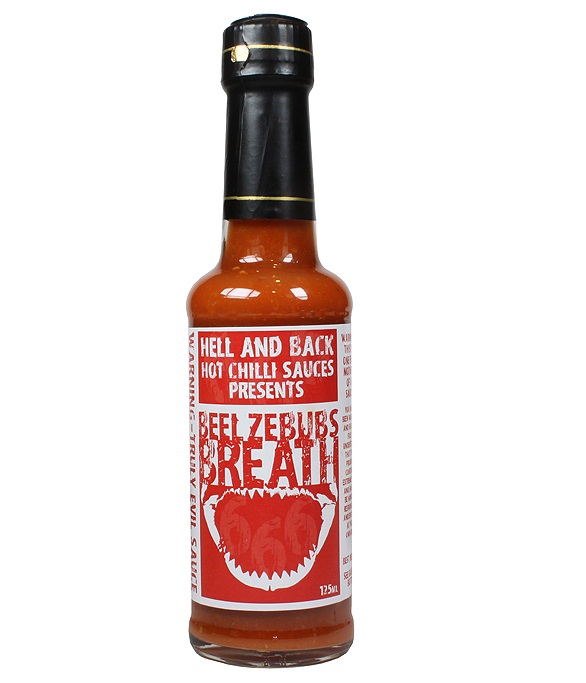 hot sauce labels - beelzebub's breath