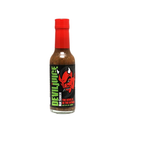 hot sauce labels - devil's juice