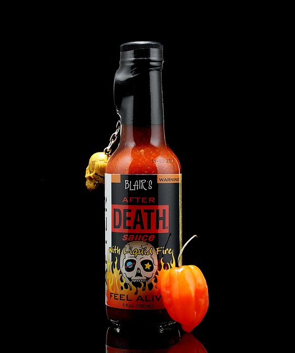 hot sauce labels - blair's after death sauce 