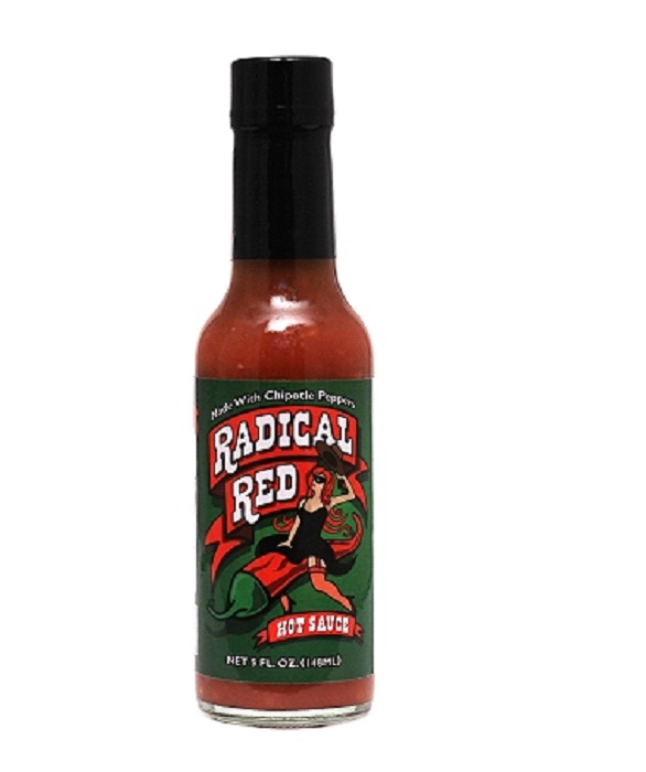 hot sauce labels - radical red