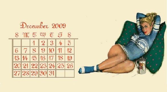 Pin-Up Girl Calendar - December by York Sensation