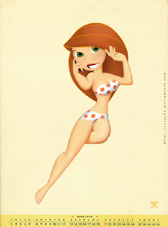 Pin-Up Girl Calendar - Kim Possible 