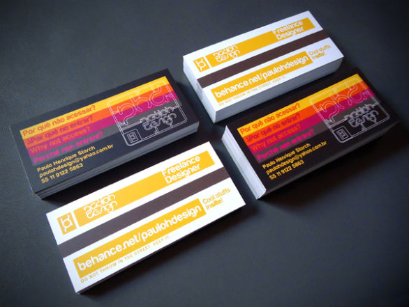 Cool Business Card Designs - Paulo Henrique Storch