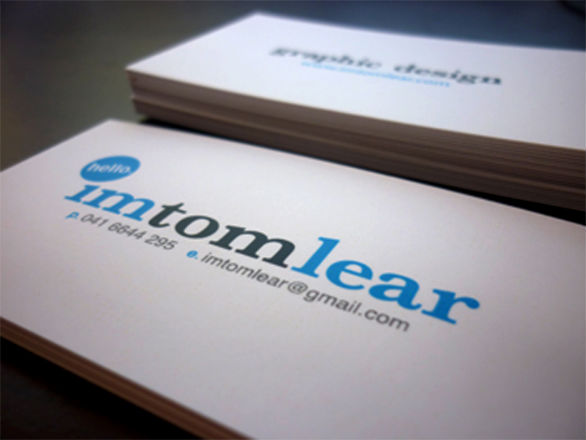 Cool Business Card Designs - Tom Lear