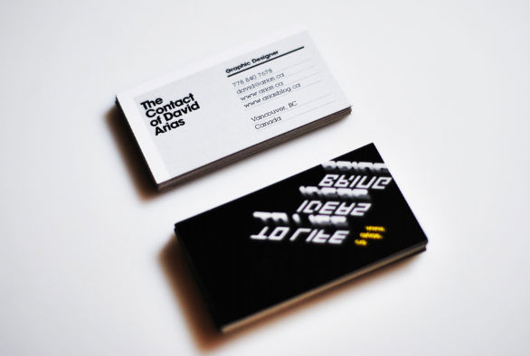 Cool Business Card Designs - David Arias