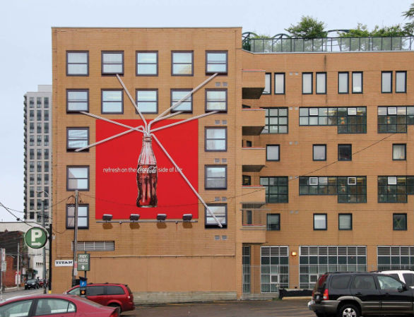 Creative Outdoor Advertising - CocaCola Straw