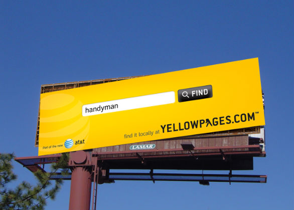 Creative Outdoor Advertising - Yellow Pages