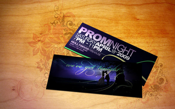 Custom Ticket Invitations - Prom Night