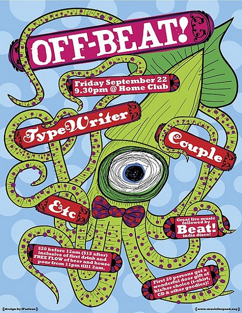 flyer design ideas - off beat