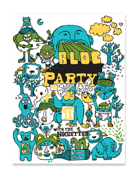 flyer design ideas -bloc party